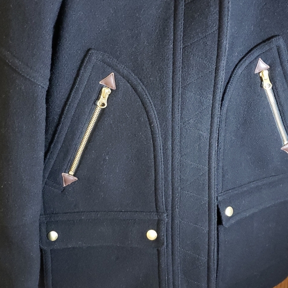 J. Crew Chateau Stadium Cloth Parka 0P Faux Fur - Picture 7 of 8